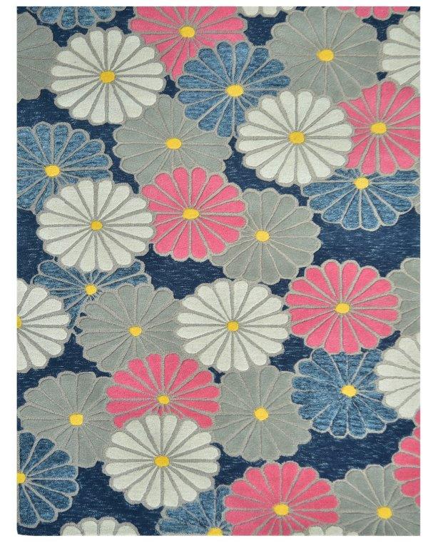 Blossom Bloom Hand tufted Modern Rug (HT-595A)