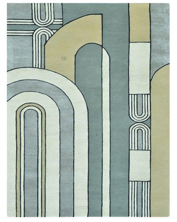 Arcadian Geometry Hand tufted Modern Rug (HT-596A)