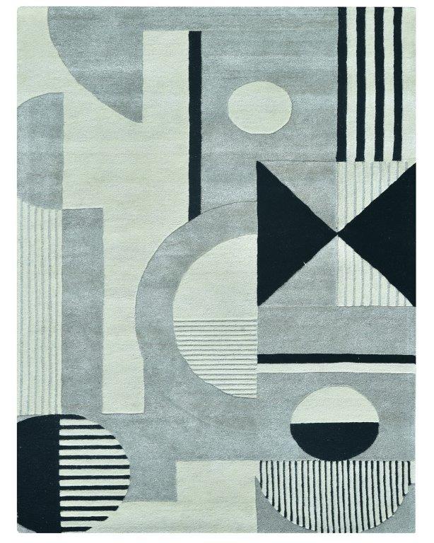 Abstract Geometric Hand tufted Modern Rug (HT-597A)