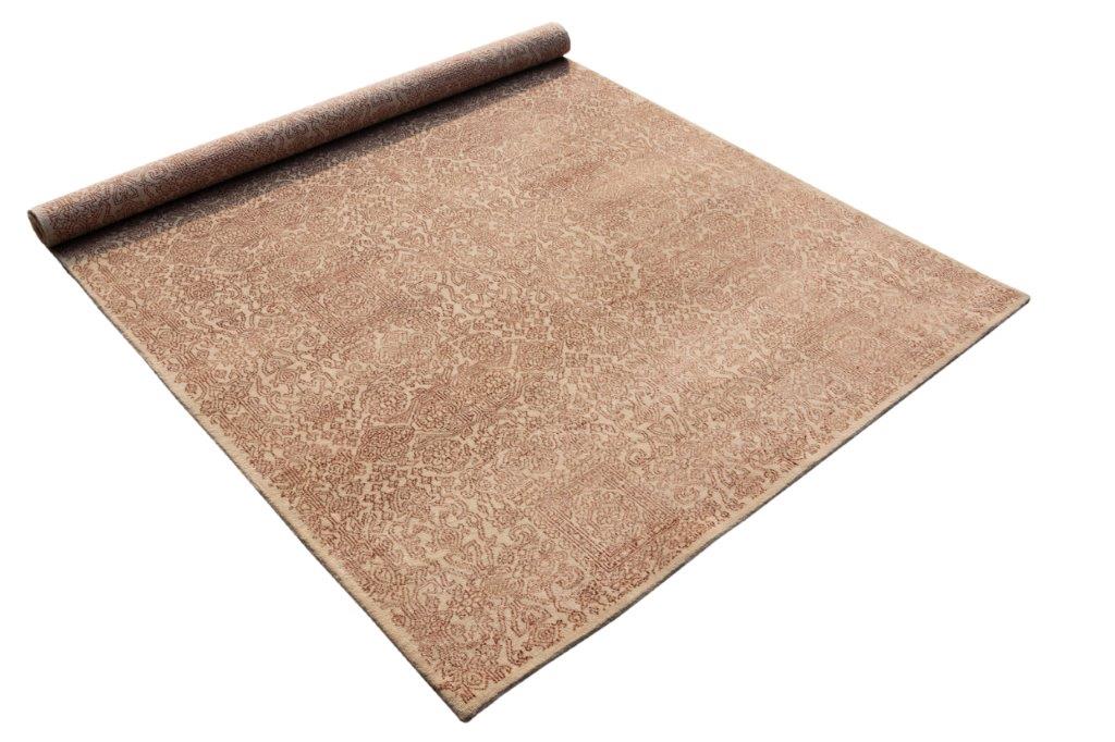 Amber Grace Hand knotted Modern Beige Brown Rug (HK-6181)