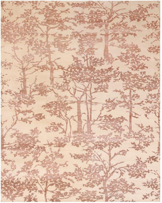 Golden Grove Hand knotted Modern Beige Gold Rug (HK-272)