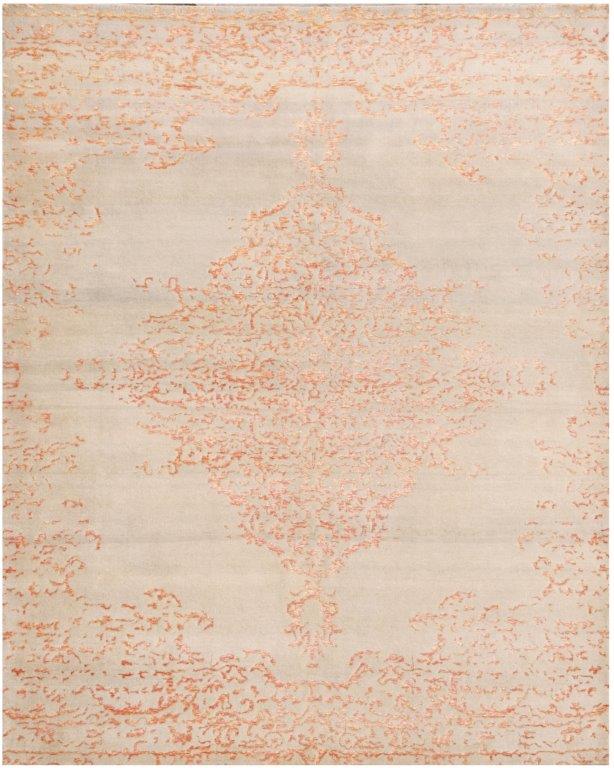 Serene Elegance Hand knotted Modern Beige Gold Rug (HK-441)