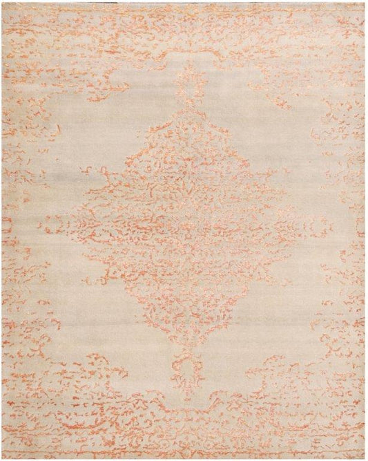 Serene Elegance Hand knotted Modern Beige Gold Rug (HK-441)