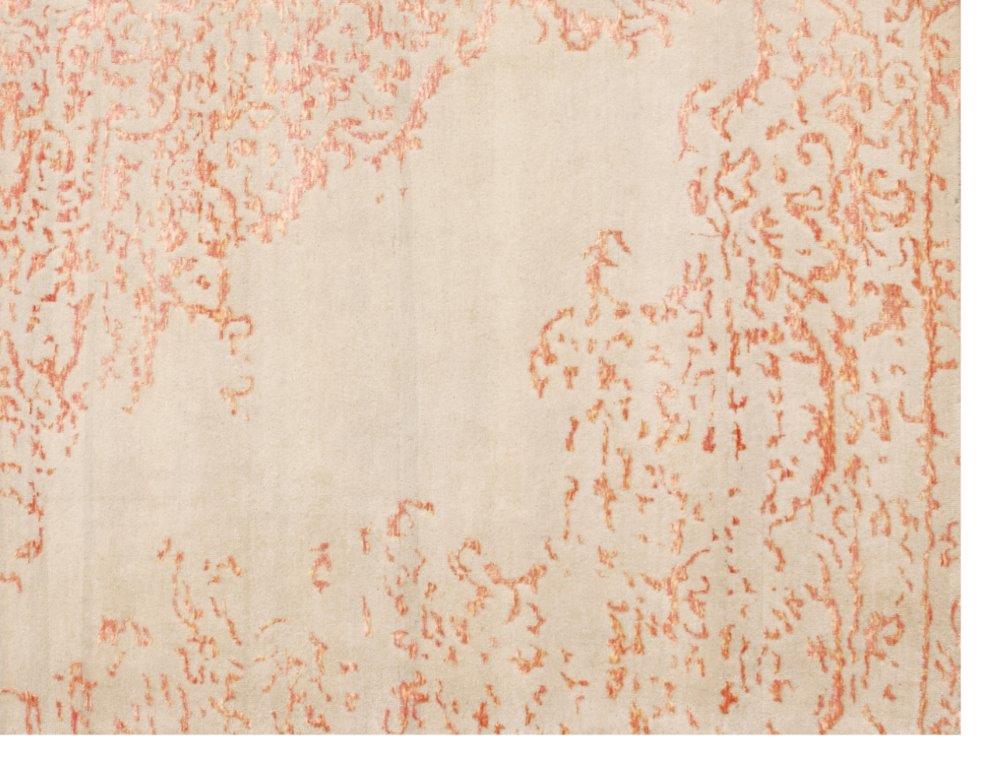 Serene Elegance Hand knotted Modern Beige Gold Rug (HK-441)