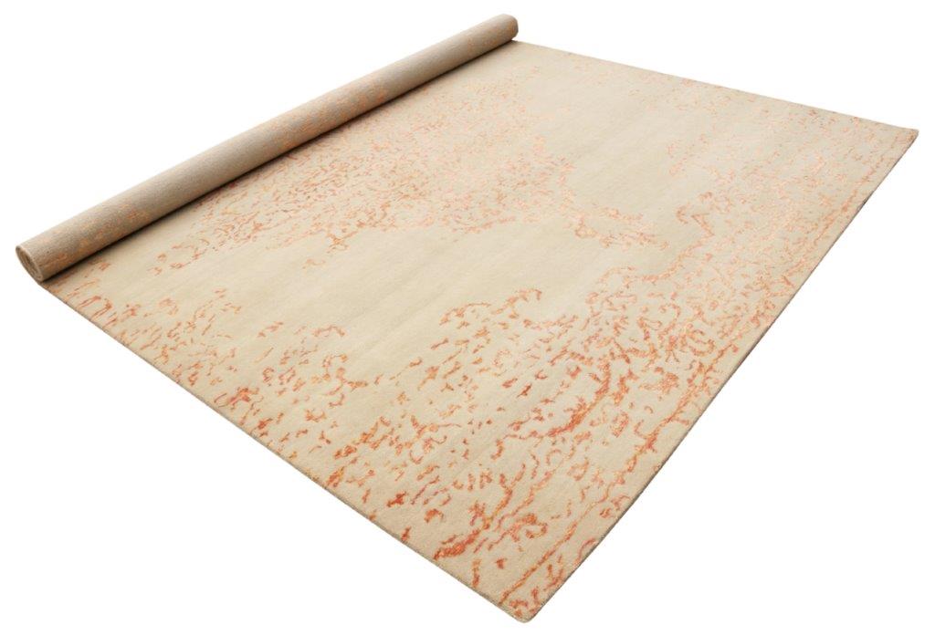 Serene Elegance Hand knotted Modern Beige Gold Rug (HK-441)