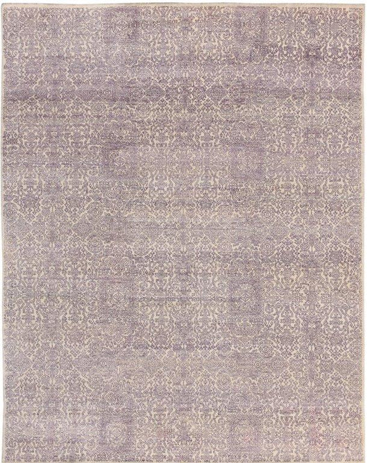 Opulent Beige Violent Hand knotted Modern Rug (HK-6181)