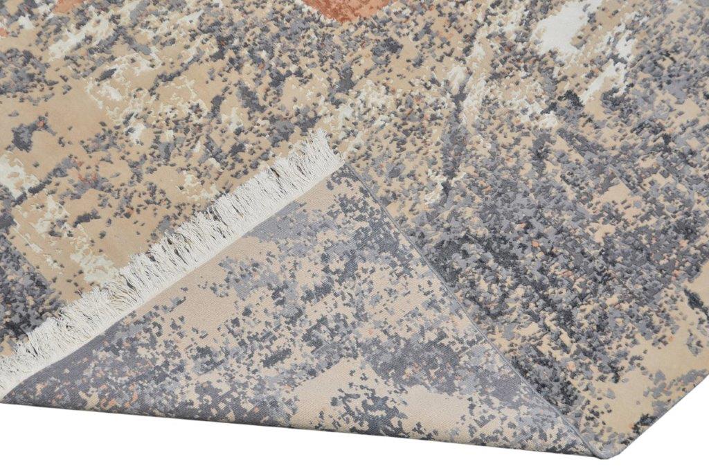 Sunset Drift Hand knotted Modern Grey Rug (527)