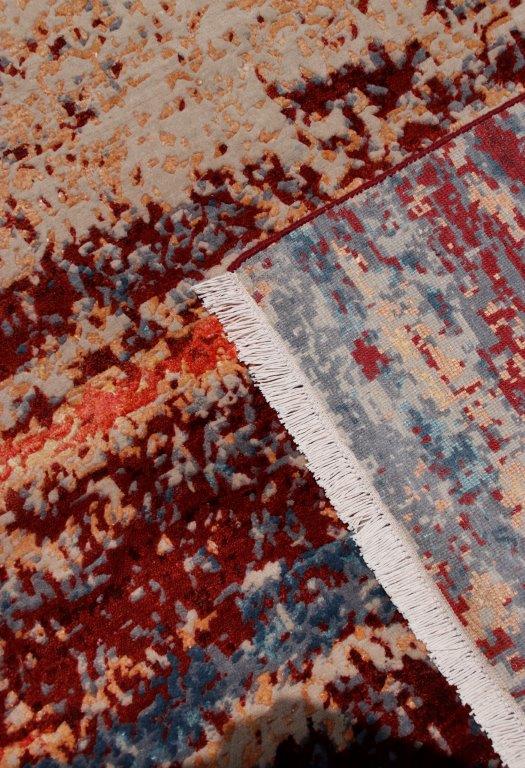 Sunset Horizon Hand knotted Modern Multicolour Rug (511)