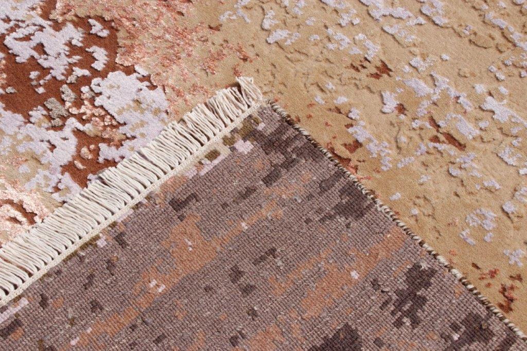 Abstract Sunset Hand knotted Modern Multicolour Rug (513)