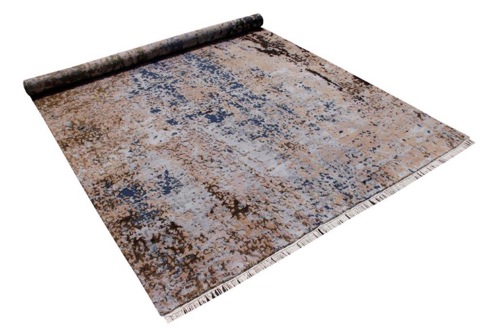 Abstract Harmony Hand knotted Modern Multicolour Rug (515)