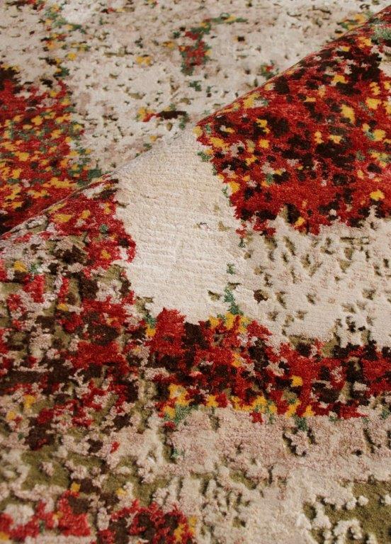 Abstract Harmony Hand knotted Modern Multicolour Rug (517)