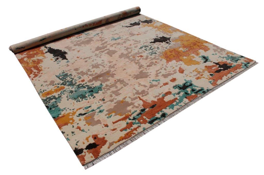Urban Mirage Hand knotted Modern Multicolour Rug (522)