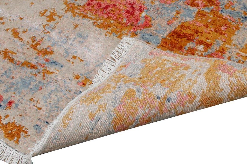 Cosmic Symphony Hand knotted Modern Multicolour Rug (HK-613)