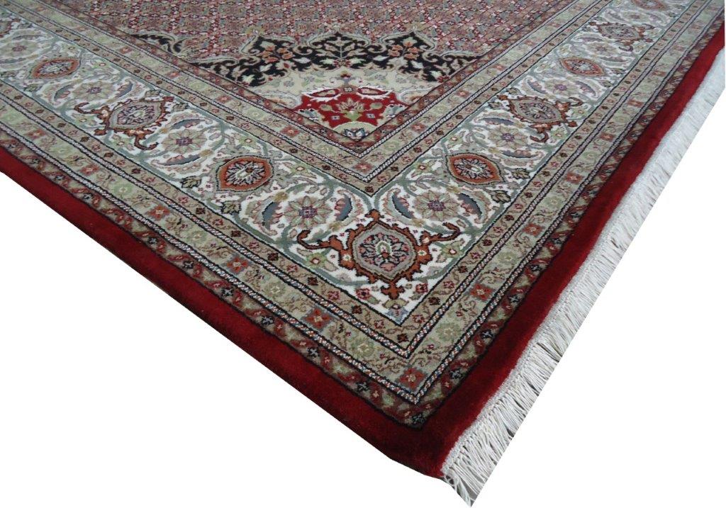 Majestic Medallion Hand knotted Traditional Mahi-12 Red Cream Rug (MW-19)