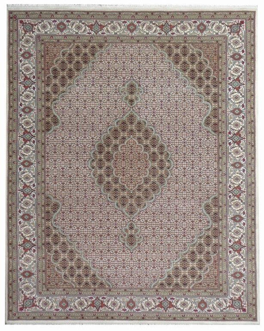 Traditional Hand knotted Traditional Mahi Cream Rug (MW-73)