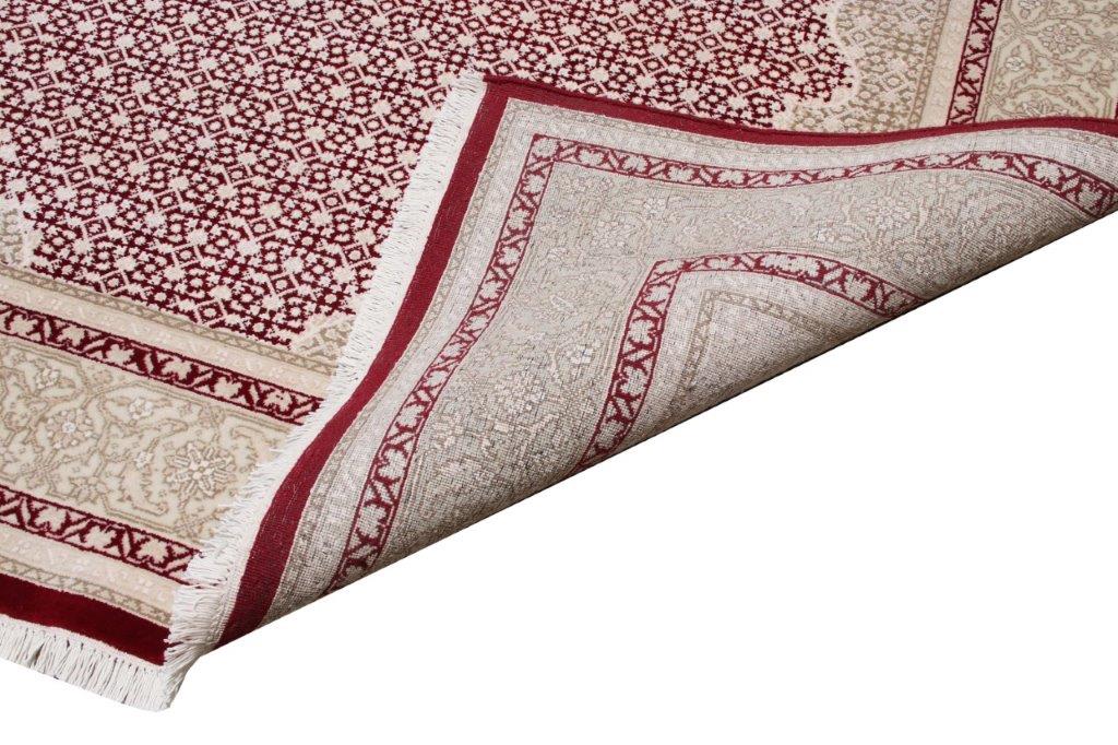 Heritage Elegance Hand knotted Traditional Mahi Silk -22 Red Rug (MWS-8)