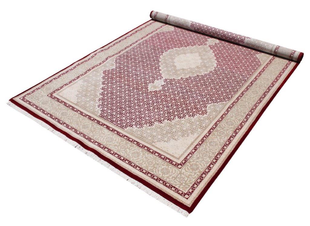Heritage Elegance Hand knotted Traditional Mahi Silk -22 Red Rug (MWS-8)
