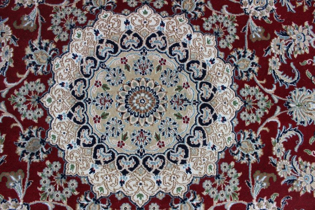 Hand knotted Traditional Nain 2 Red Rug (NN-17)