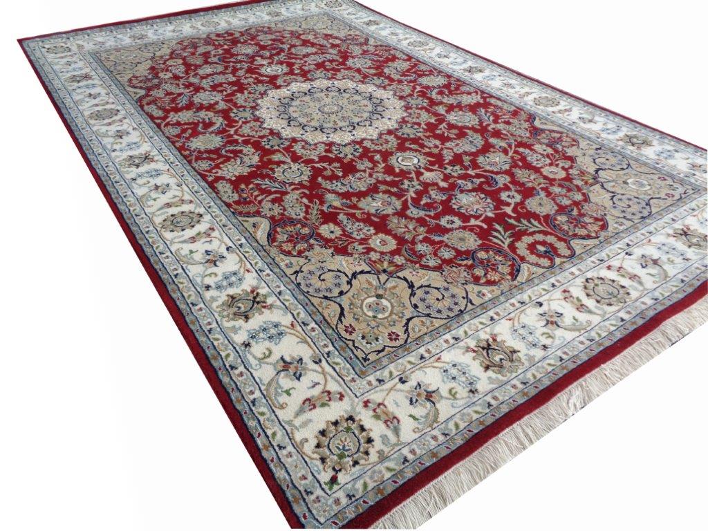 Hand knotted Traditional Nain 2 Red Rug (NN-17)