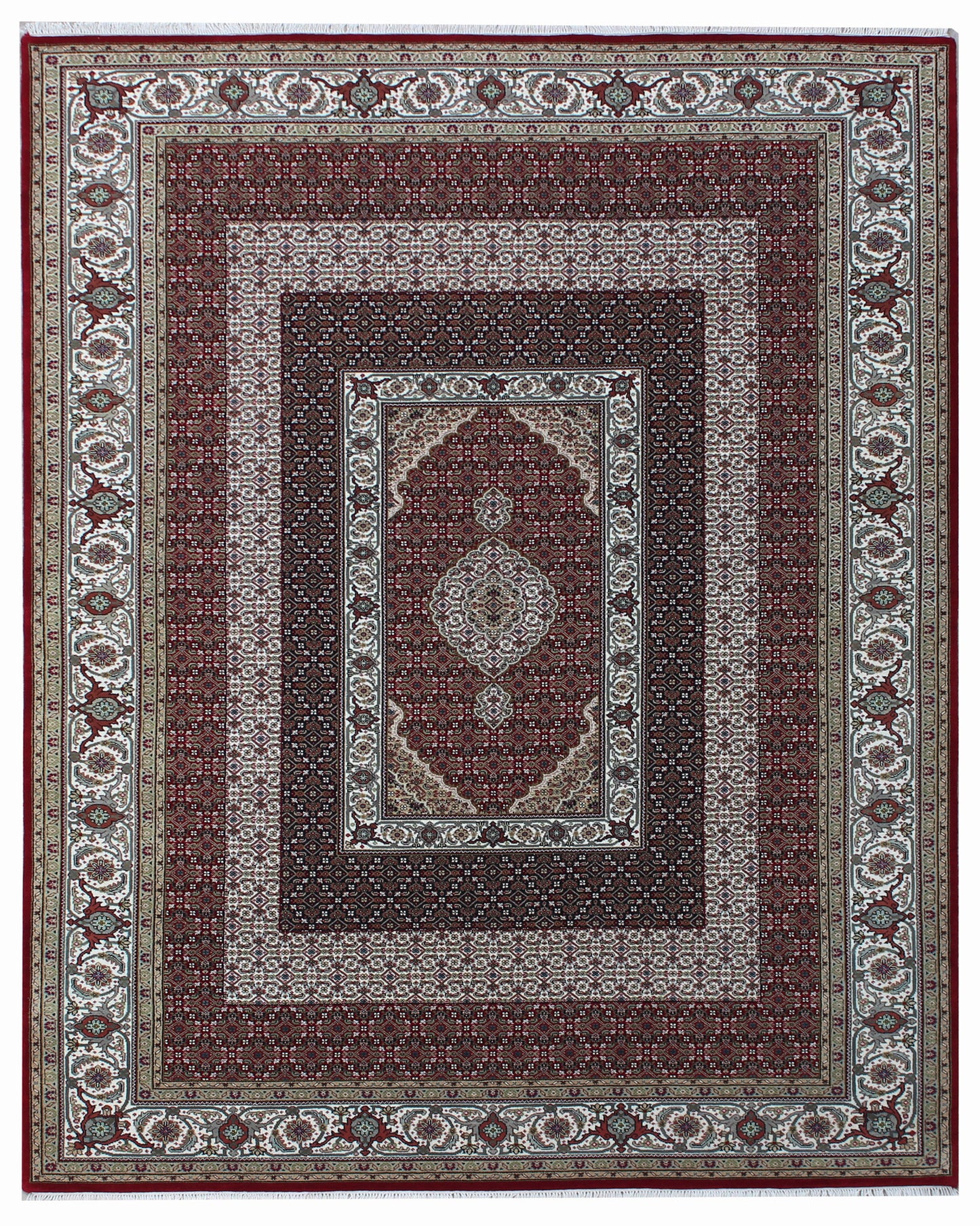 Hand knotted Traditional Mahi-20 Red Rug (MW-1)