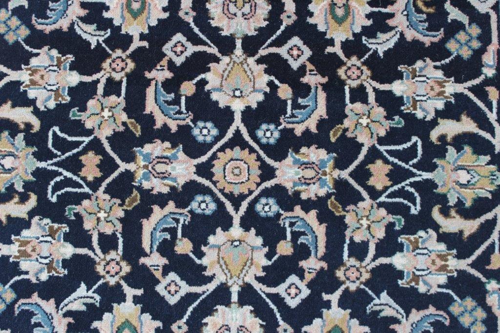 Indirug Midnight Hand knotted Traditional Nain 5 Blue Beige Rug (NN-11)