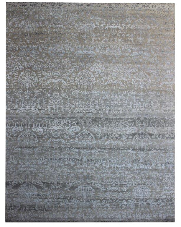 Hand - Knotted Hand knotted Transitional Grey Rug (HK-4A)