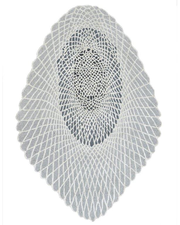 Radiant Eye Hand tufted Modern Grey Black Rug (HT-496 B)