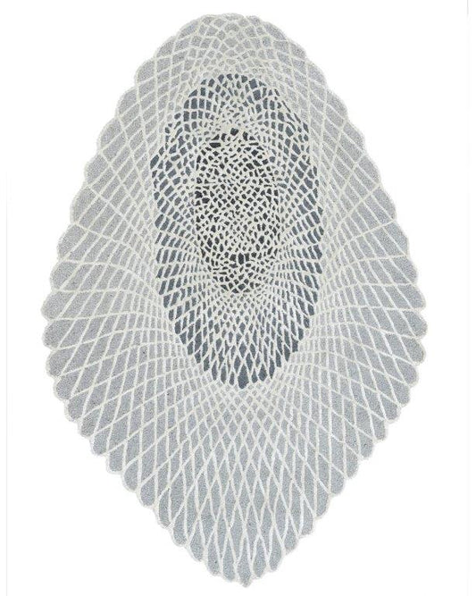 Radiant Eye Hand tufted Modern Grey Black Rug (HT-496 B)