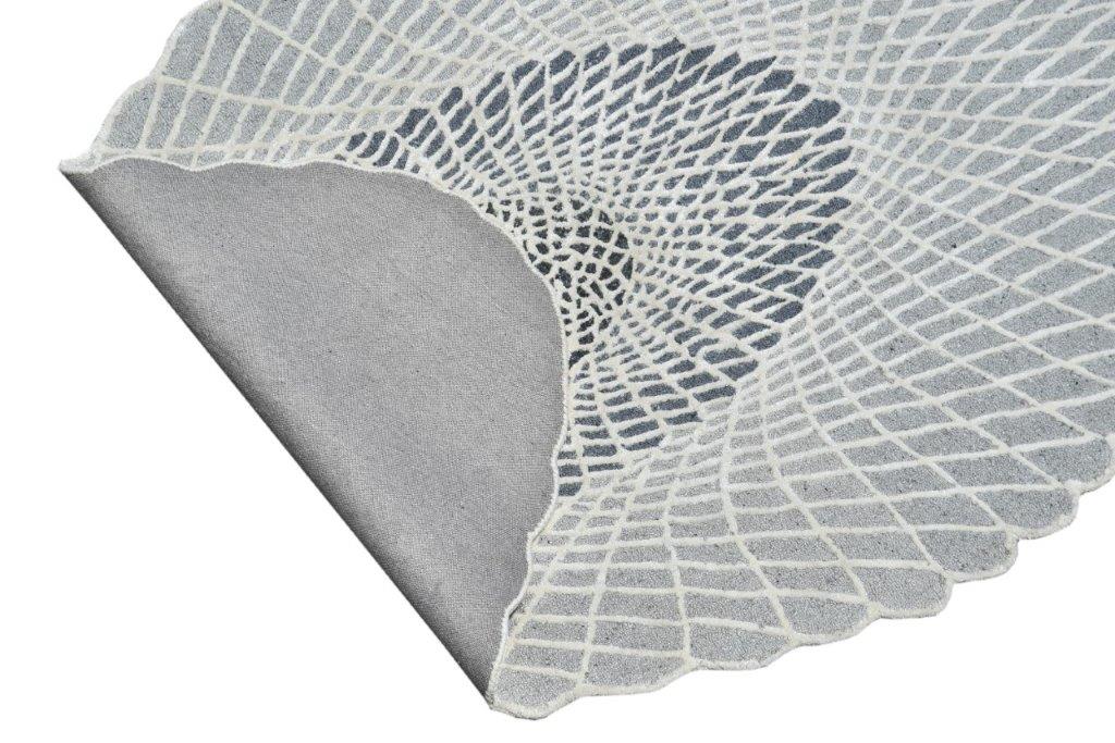 Radiant Eye Hand tufted Modern Grey Black Rug (HT-496 B)