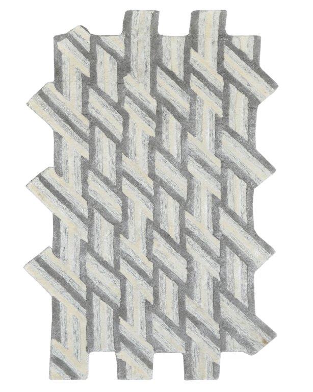 Interwoven Charm Hand tufted Modern Grey Rug (HT-475 B)