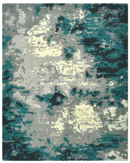Oceanic Abstract Hand tufted Modern Multicolour Rug (HT-539A)