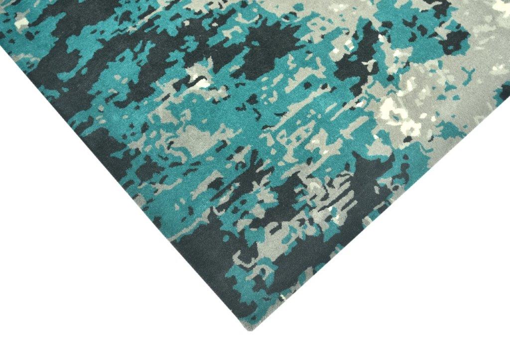 Oceanic Abstract Hand tufted Modern Multicolour Rug (HT-539A)