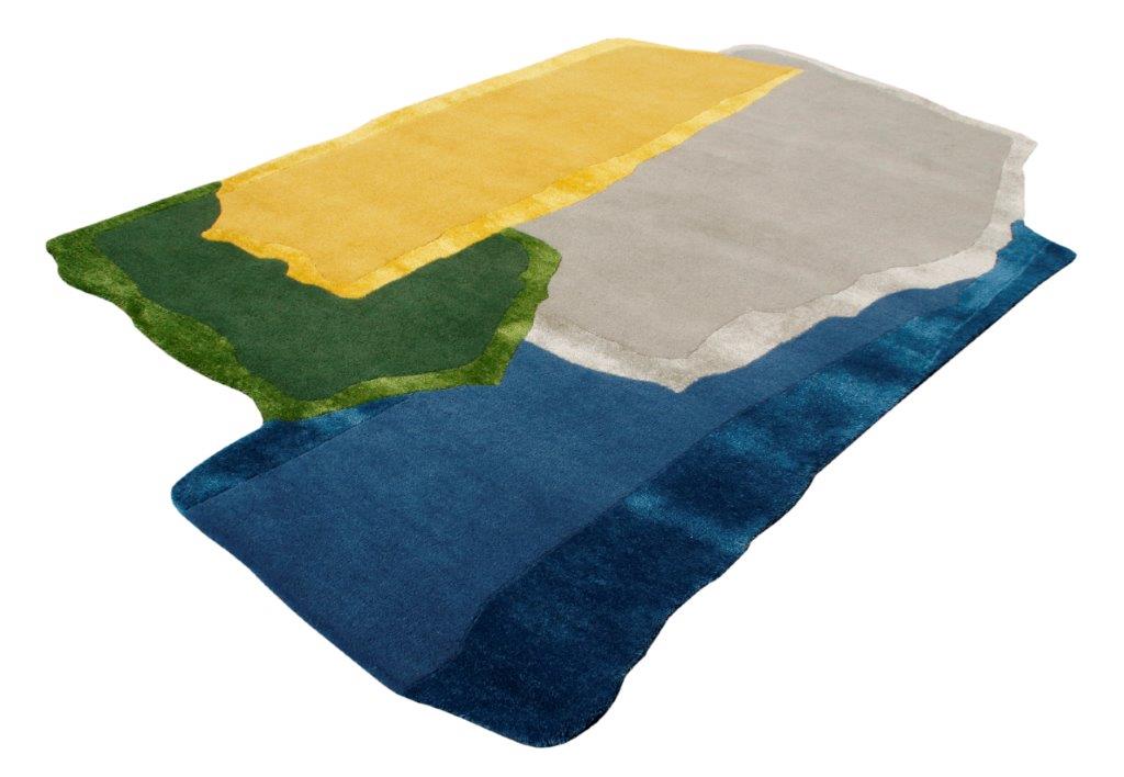Mosaic Hand tufted Modern Multicolour Rug (mosaic 48 B)