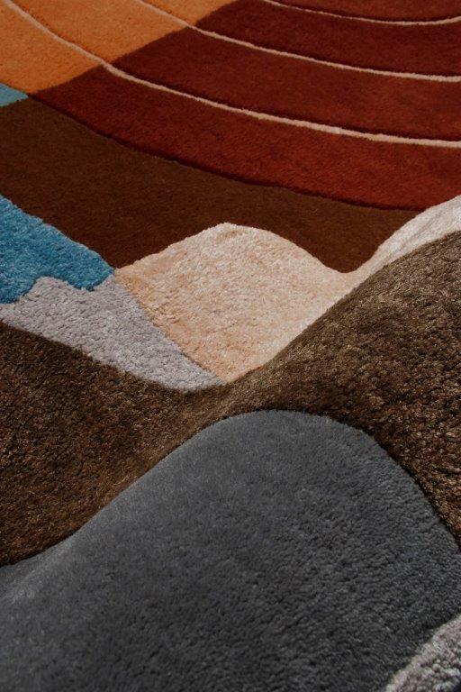 Abstract Terrain Hand tufted Modern Multicolour Rug (mosaic 53)