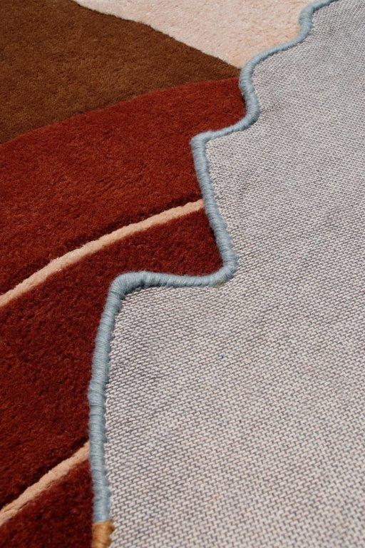 Abstract Terrain Hand tufted Modern Multicolour Rug (mosaic 53)