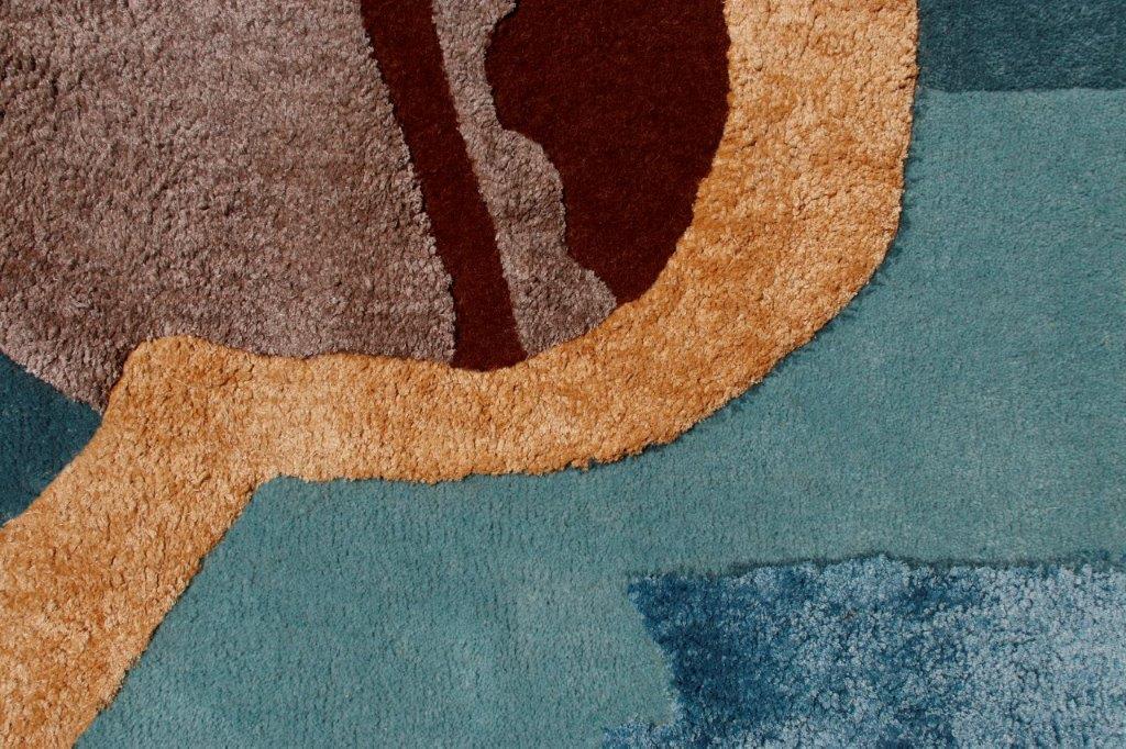 Hand tufted Modern Multicolour Rug (mosaic 54 c)