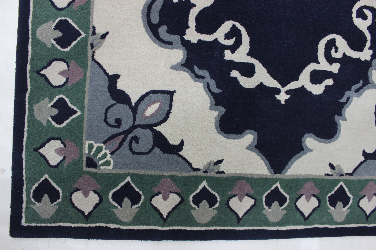 Midnight Bloom Wool Rug
