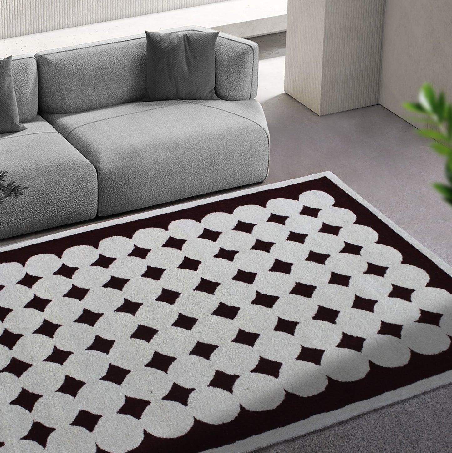 Luna Dot Wool Rug (HT 843A)