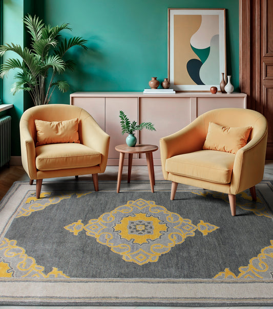 Graphite Solstice Wool Rug