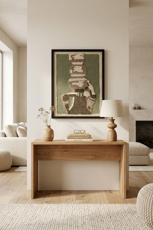 Handmade Wool Pottery Wall Hanging