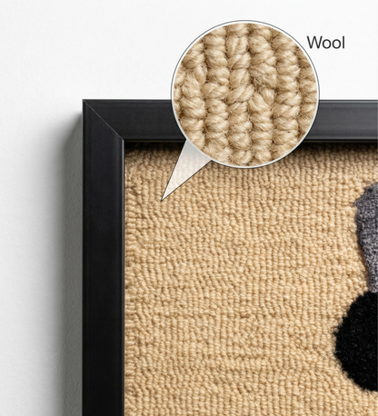 Handmade Wool Raccoon Wall Hanging | Kids Room Wall Décor