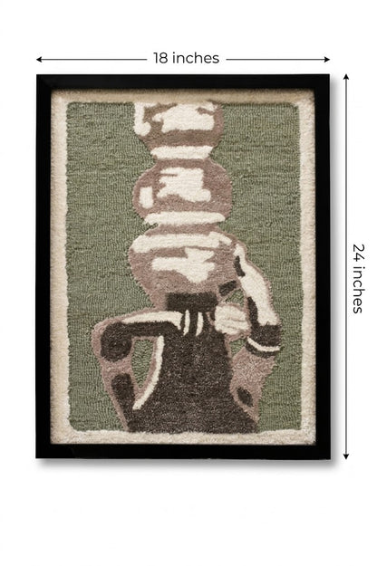 Handmade Wool Pottery Wall Hanging