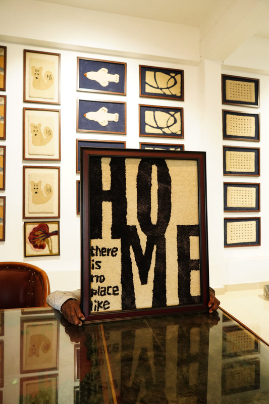 No Place Like Home – Framed Rug Art