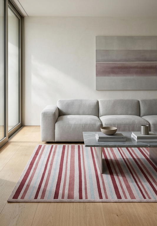 Geometric cross rug