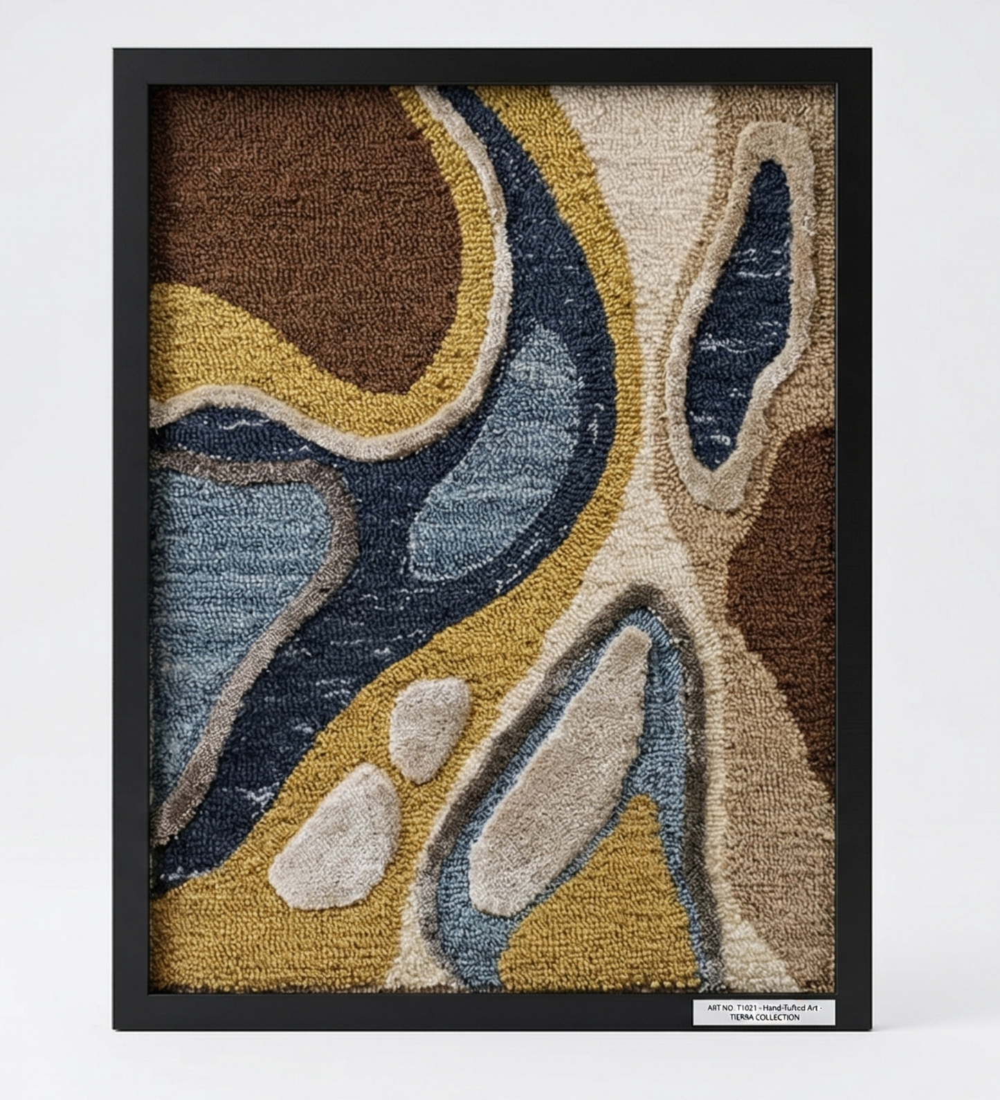 Premium Hand-Tufted Abstract Wall Art Frame | Modern Textile Wall Decor