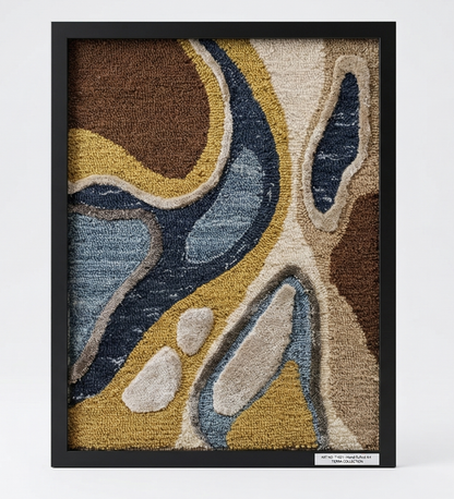Premium Hand-Tufted Abstract Wall Art Frame | Modern Textile Wall Decor