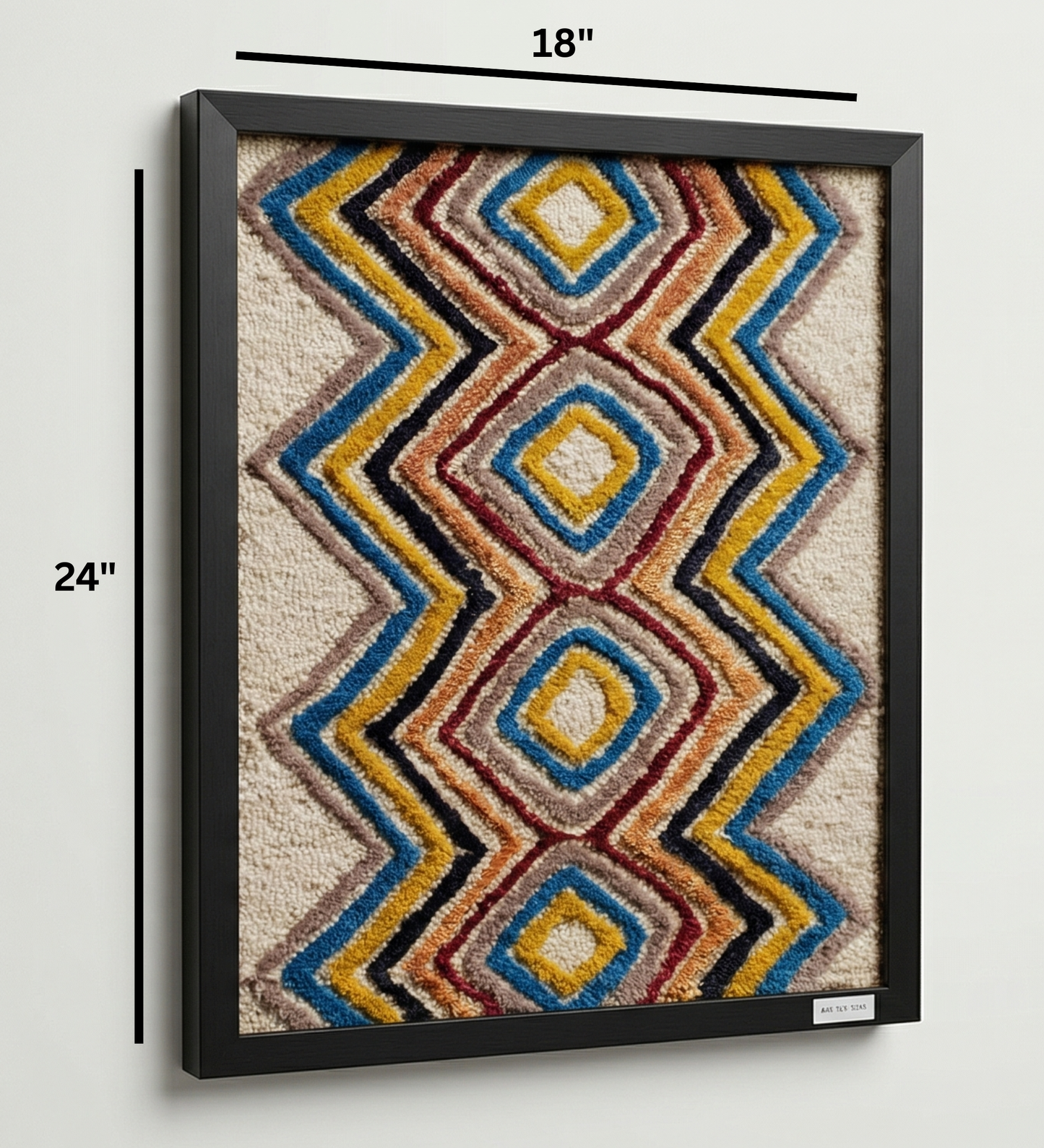 Handmade Wool Geometric Wall Hanging