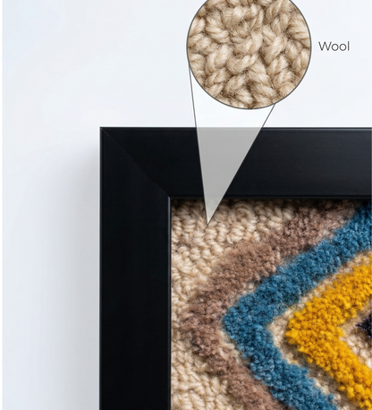 Handmade Wool Geometric Wall Hanging
