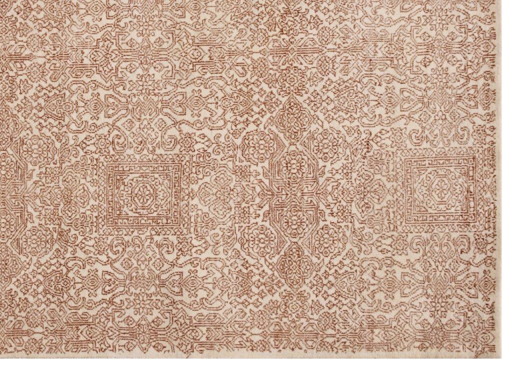 Hand knotted Modern Beige Brown Rug (HK-6181)