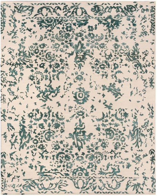Hand knotted Transitional Beige Green Rug (HK-B-177)